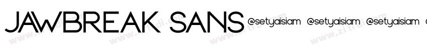 JAWBREAK SANS字体转换